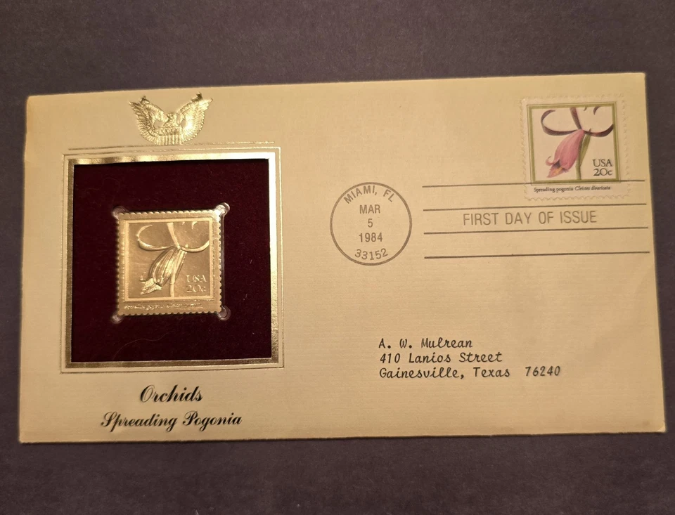 Postal Commemorative Society Stamp & Matching Gold Stamp First Day Of Issue - Image 1 of 2