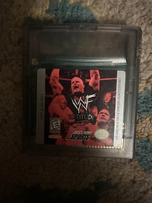 Carro Auténtico WWF Attitude Nintendo Game Boy Color 1998 GBG Solo PROBADO FUNCIONANDO Foto 1 de 2