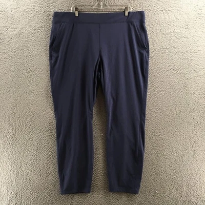 Columbia Leggings al tobillo para mujer 2X azul mezcla de poliéster tiro alto elástico Foto 1 de 4