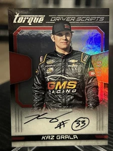 2017 Panini Torque Driver Scripts Red 49/49 Kaz Grala #DS-KG Auto RC - Picture 1 of 9