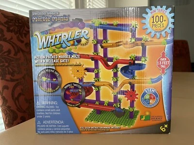 TECHNO GEARS MARBLE MANIA WHIRLER~100+ PC ACTION PACKED MARBLE MAZE~RELEASE GATE - Image 1 of 4
