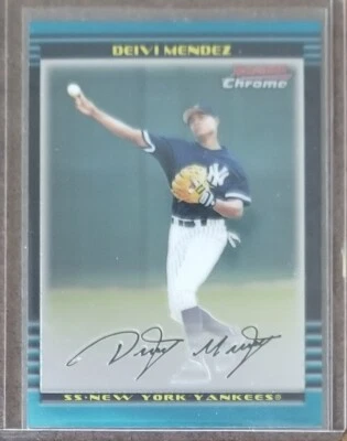2002 Bowman Chrome #297 Deivi Mendez New York Yankees Baseball Card  - Image 1 of 2