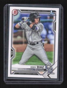 Eddy Diaz  2021 Bowman  Prospects Colorado Rockies #BP-33