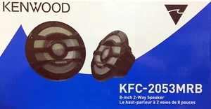 NEW KENWOOD KFC-2053MRB 8" 2-Way Marine Audio Speakers (1 PAIR), BLACK - Picture 1 of 2