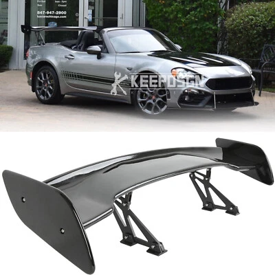 For FIAT 124 Spider 2017-2020 57" Rear Spoiler Racing GT Rear Wing Gloss Black - Image 1 of 4