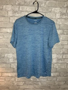 Tek Gear Dry Tek Blue Heathered Short Sleeve Athletic Tshirt size Large - Picture 1 of 6