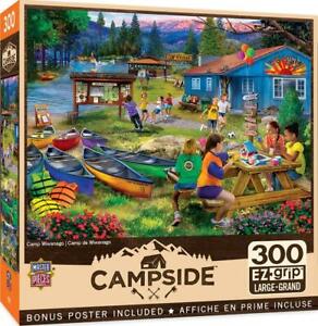MasterPieces Jigsaw Puzzle;  Camp Wiwanago;  300 EZ-Grip large pieces