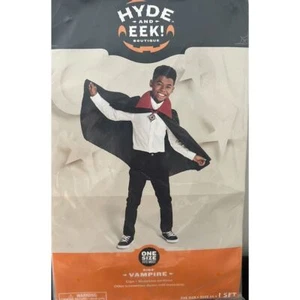 Boys Girls VAMPIRE Halloween Costume Cape And Medallion One Size Fits Mo… - Picture 1 of 4