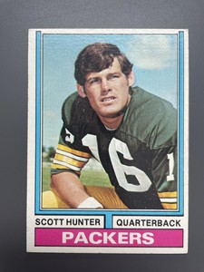 1974 Topps Scott Hunter Football Card Green Bay Packers #31
