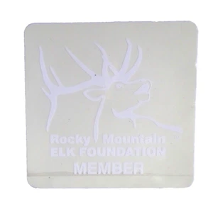 rOCKY MOUNTAIN ELK FOUNDATION MEMBER STICKER DECAL  VINTAGE WILDLIFE neocurio - Picture 1 of 5
