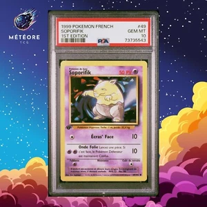Carte Pokémon Soporifik 49/102 PSA 10 Édition 1 Wizards Set de base Français - Imagen 1 de 2