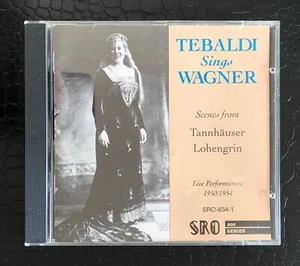 Renata Tebaldi Sings Wagner Scenes From Tannhauser & Lohengrin 1950-1954 Live NM - Imagen 1 de 6
