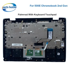 For Lenovo 500e Chromebook 2nd Gen Palmrest Case US Keyboard Touchpad 5CB0T79601 - Picture 1 of 4