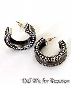 Silpada KR hoop earrings Brass