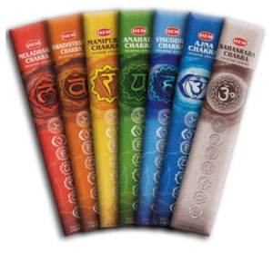 Hem Seven Chakras Incense Set - 7 packs and 35 Sticks "Great Value" - Picture 1 of 1