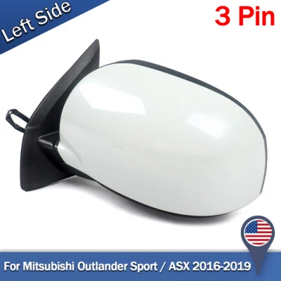 Conjunto de espejo retrovisor de puerta izquierda de 3 pines para Mitsubishi Outlander Sport/ASX 2016-2019 7632B769 Foto 1 de 4