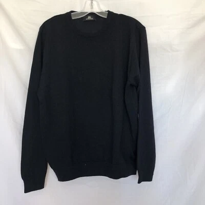Montechiaro Sweater Black Crew Neck Sweater Large Italy - Image 1 of 4