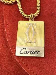 Cartier Halskette . Anhänger + Tasche aus Wildleder - Bild 1 von 11