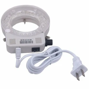 Lampe illuminateur anneau réglable 56 LED et adaptateur pour microscope stéréo - Photo 1 sur 1