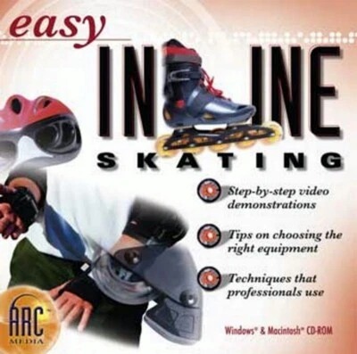 Easy Inline Skating Tips Techniques Video Instruction PC Software Sealed New - Image 1 of 3
