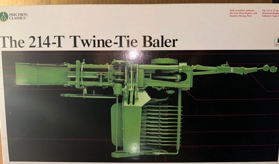 Ertl 1/16 Precision Classics #11 John Deere 214-T Twine-Tie Baler #5770 - Image 1 of 1