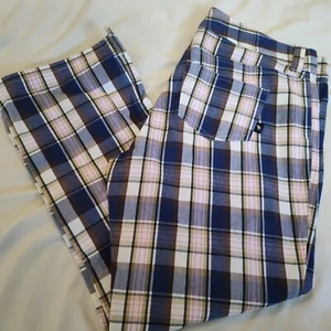 Abercrombie & Fitch Plaid Vintage Y2K Pants Women's Size 10 - Picture 1 of 7