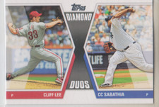 2011 Topps Diamond Duos #DD-23: Cliff Lee/CC Sabathia