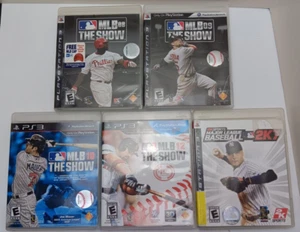 Lot of 5 - PS3 MLB The Show 08, 09, 10 and 12 Plus MLB 2K7 Sony Playstation - Picture 1 of 12
