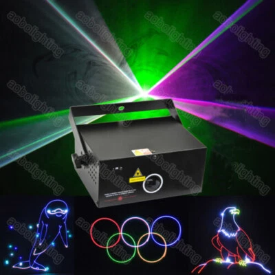 Iluminación luces Láser Efectos SD Card 15Kpps RGB Animation Stage Laser Lights - Image 1 of 4