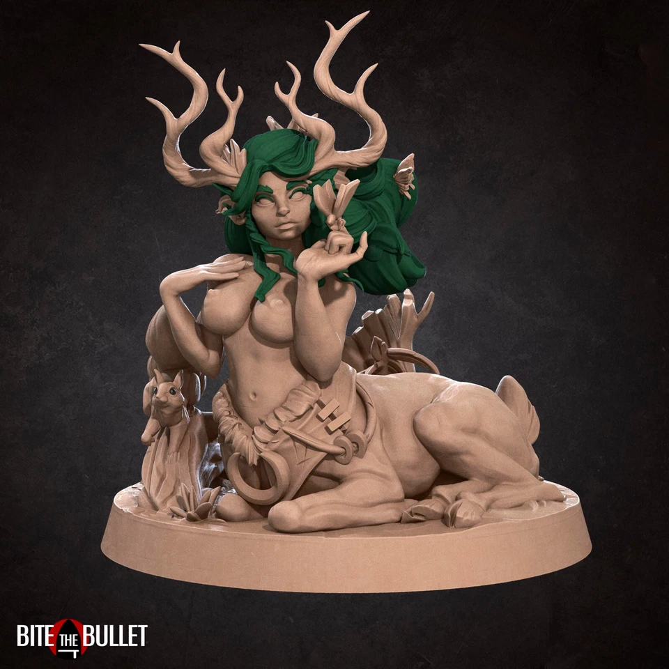 Centauro/Driade - NSFW Exotic Pinup Topless - Mordi il proiettile - D&D Mini