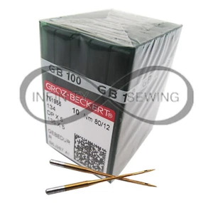 Groz-Beckert 100Pcs 134 135X5 DPX Gebedur Titanium Sewing Machine Needles - Picture 1 of 2