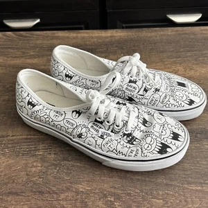 VANS x Truth Kevin Lyons Hawaii Cartoon M 7 W 8.5 Shoes Skate Black & White - Picture 1 of 8