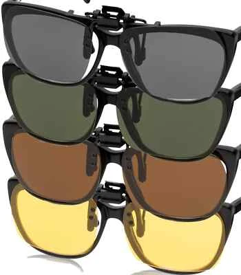 CITY VISION Aufsatz Clip On Polarisiert Sonnen Schutz Brille Träger Aufklap Überbrille UV400