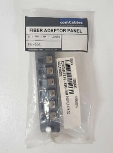 SC 6 Pack Simplex Multimode Fiber Adapter Panel ~ comCables FE-6SC - Picture 1 of 2