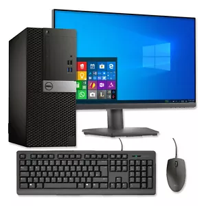 CHEAP FAST INTEL i5 QUAD DESKTOP PC & TFT COMPUTER SET 16GB WINDOWS 10 HDD & SSD - Picture 1 of 1