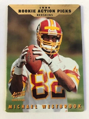 1995 Action Packed Rookies & Stars Michael Westbrook #103 Rookie RC Redskins - Image 1 of 2