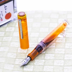 BUNGUBOX × Franklin-Christoph Model 03 Fountain Pen Frozen Mandarin Orange EF - Picture 1 of 15