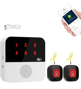 WiFi Smart Life Wireless Caregiver Pager Life Alert System SOS Call Buttons f... - Picture 1 of 3