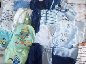 🐞🐞Baby-Kleidung 45 Teile Gr.50/56 🐞 Junge Top Zustand - Bild 1 von 17