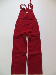 Levi's Cord Latzhose Latz Jeans Cordhose W 29, ROT ! Overall Made in France ! - Bild 1 von 4