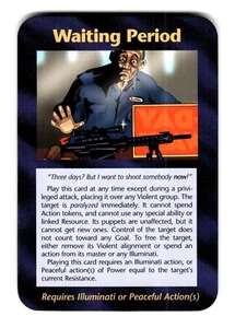 Waiting Period Card INWO Illuminati New World Order Assassins Game 118/122 - Picture 1 of 4