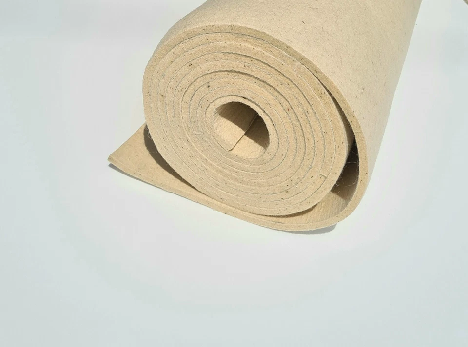 Filz 100% Schurwolle Schafwolle Wollfilz Filzmatte Meterware Natur, 2 - 20mm - Bild 1 von 1