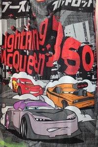 Walt Disney CARS 2 LIGHTNING MCQUEEN Drift Crew 360° Twin Size Comforter Blanket - Picture 1 of 8