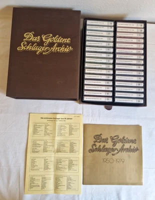 Das Goldene Schlager Archiv 1950-1979 Kassette Box Set 30 MC s Sammlung Rarität - Bild 1 von 4