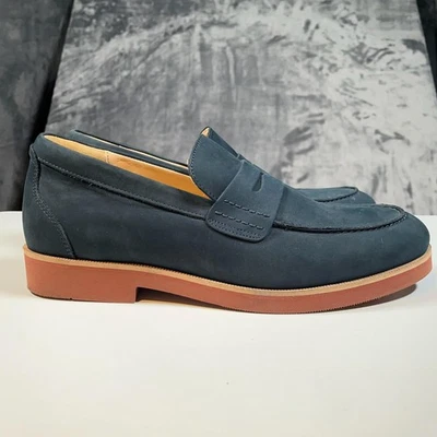 Zapatos Samuel Hubbard Para Hombre Talla 10 Cuero Nubuck Mocasines Sin Cordones Suela Cómoda Foto 1 de 4