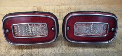 1971-1973 Chevrolet Vega Reverse Back Up/Tail Light Lens & Housings OEM w/bolts. - Image 1 of 4