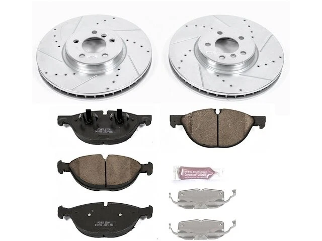 Kit de pastillas de freno delanteras y rotor Power Stop 28GHPC61 para BMW X6 2008 2009 Foto 1 de 1