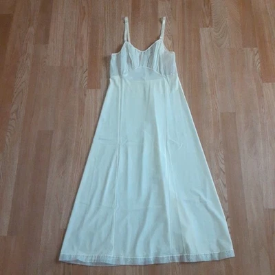 Vtg. Kickernick Womens Dress Slips Lingerie Lace Embroider Flowers White Sz. 34 - Image 1 of 4