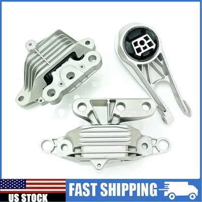 3x Engine Mounts & Auto Trans Mount for Chevrolet Malibu 2016 2017 2018 19 1.8L Foto 1 de 4