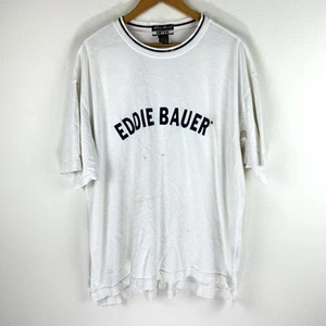 Vtg Eddie Bauer EBTek Men’s Stained Gorpcore Grunge Thrashed T-Shirt Size XL - Picture 1 of 8